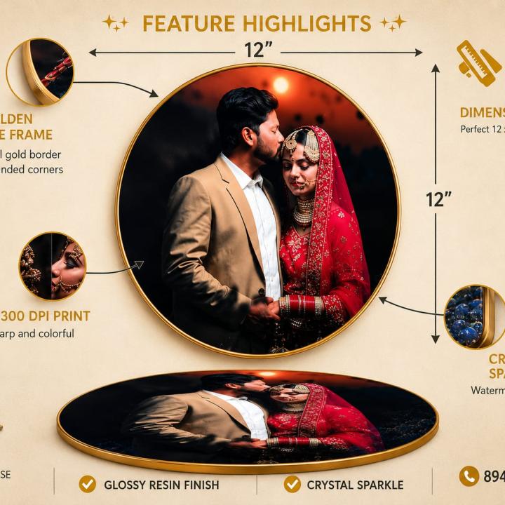 Round Customize Frame